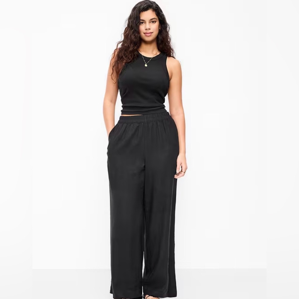 Old Navy Women's Black Wide Leg Pants
